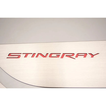 Door Guards w/Black Carbon Fiber 'Stingray' Inlay for 2014-2019 Corvette Z06/Z51