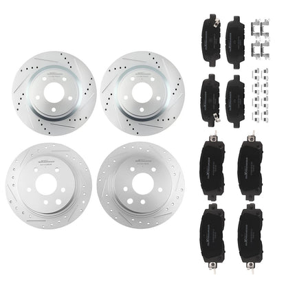 Front/Rear Brake Rotors and Ceramic Pads Kit for Nissan Altima (2013–2023)