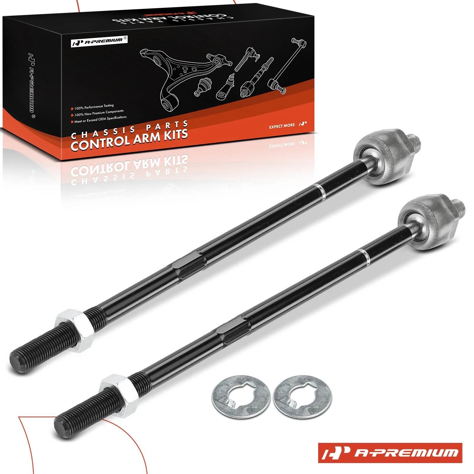 2X Front Inner Steering Tie Rod for Chevy Epica Suzuki Verona (2004–2006)