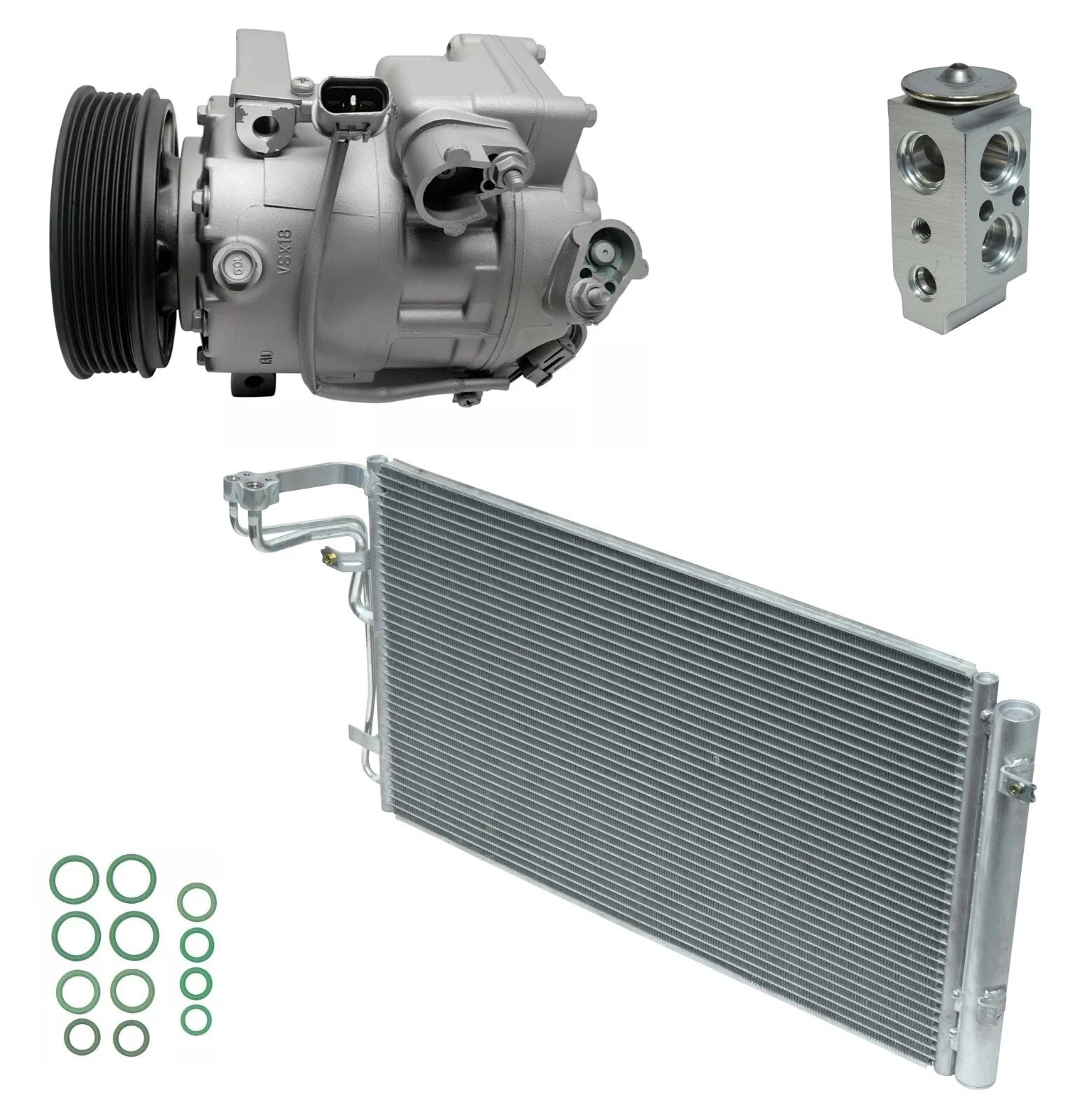 AC Compressor Kit With Condenser for Hyundai Genesis 4.6L (2009–2014)