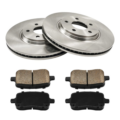 Front Vented Brake Rotor and Pads Kit for Pontiac G6 (2005–2010)