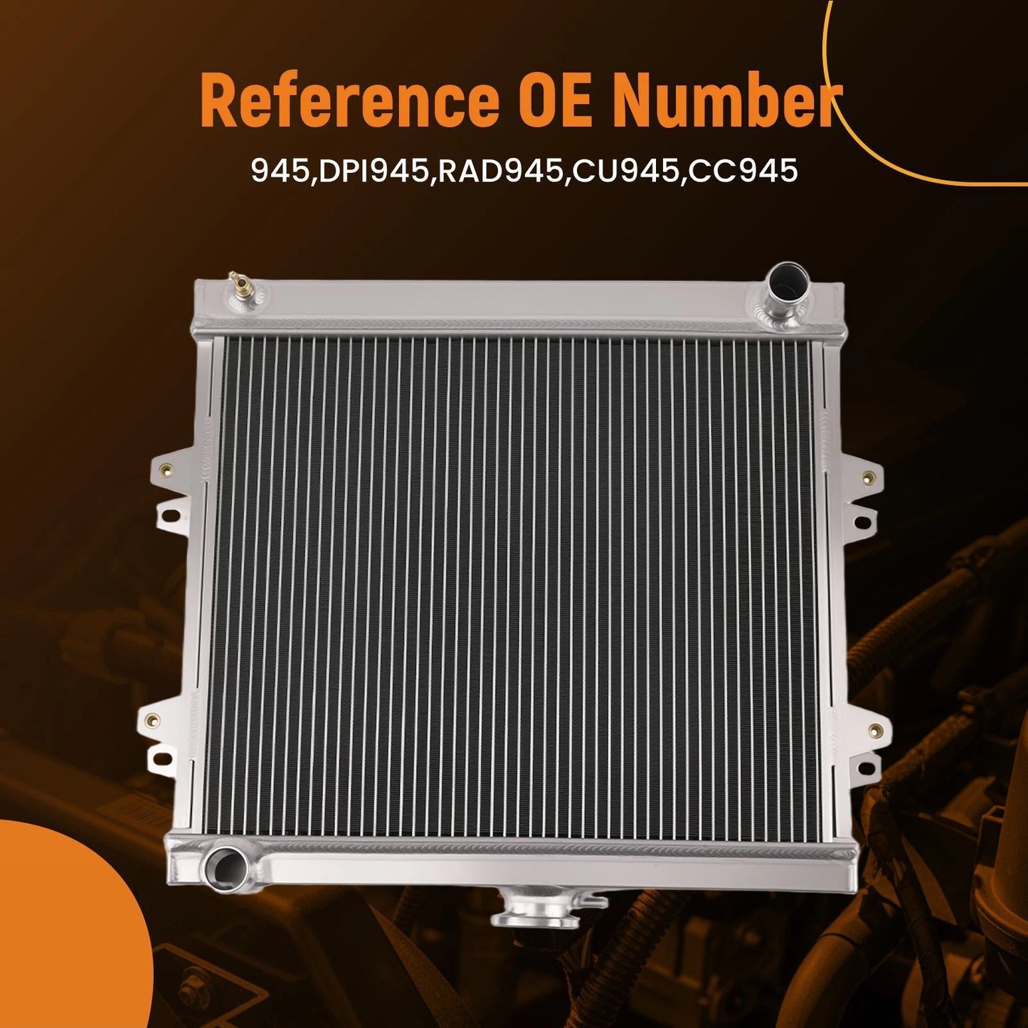 3-Row Aluminum Radiator for Toyota Pickup 4Runner (1984–1995)