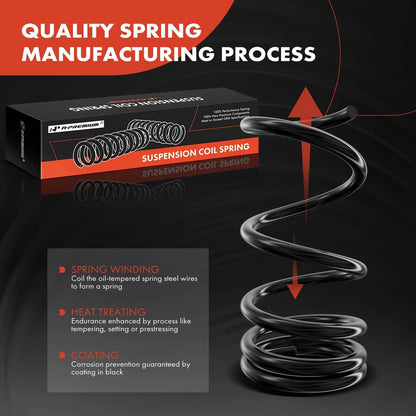 2x Rear Coil Springs for GMC Envoy, Chevy Trailblazer, Isuzu (2002–2009)