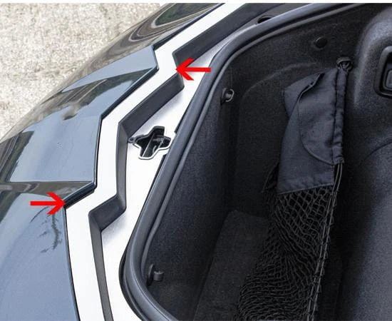 4pc Polished Stainless Steel Front Nose Cap for 2020-2021 Chevy Corvette C8