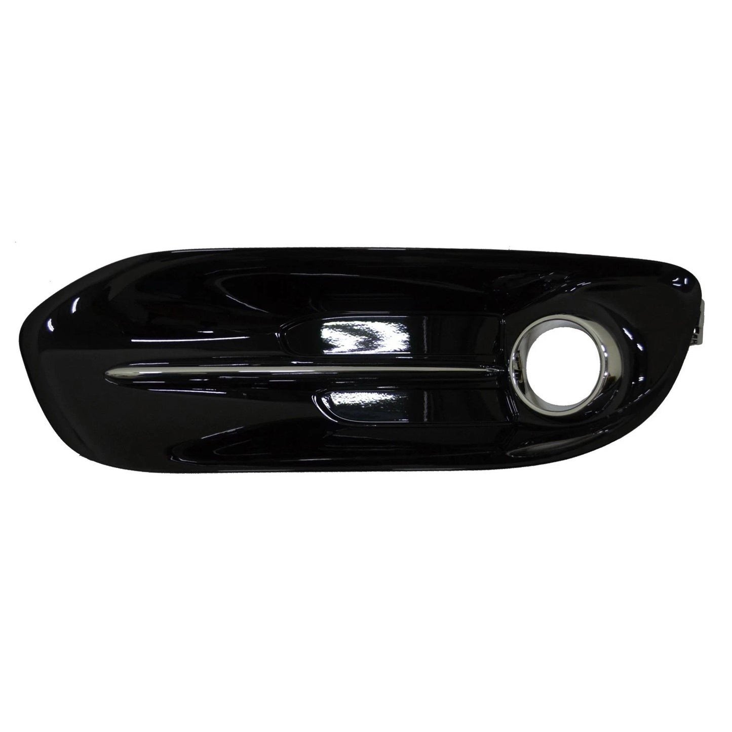 Replacement Black Chrome/Gloss/Painted Plastic Passenger Side Fog Light Bezel