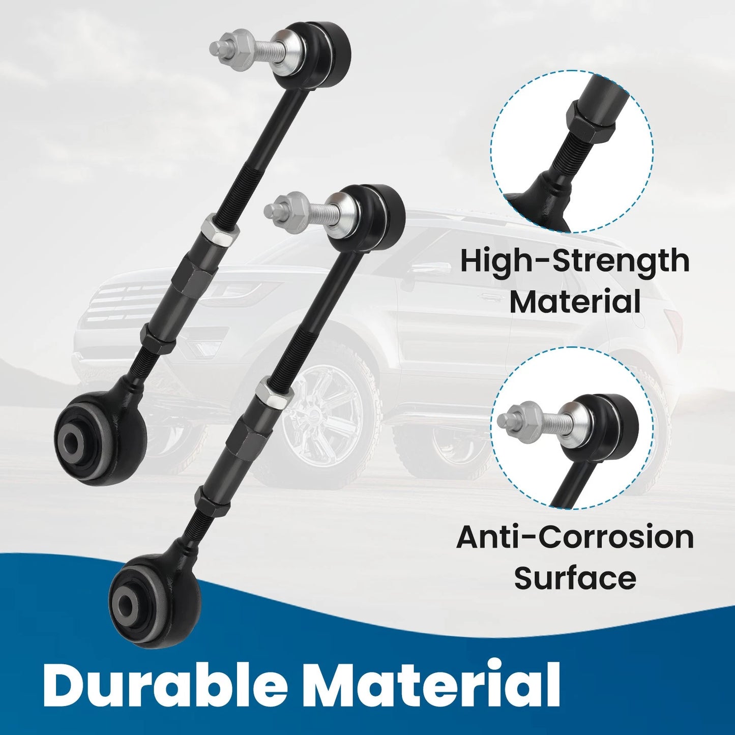 2x Rear Upper Forward Lateral Links for Ford Flex (2011–2019) Taurus MKS MKT (2011–2016)
