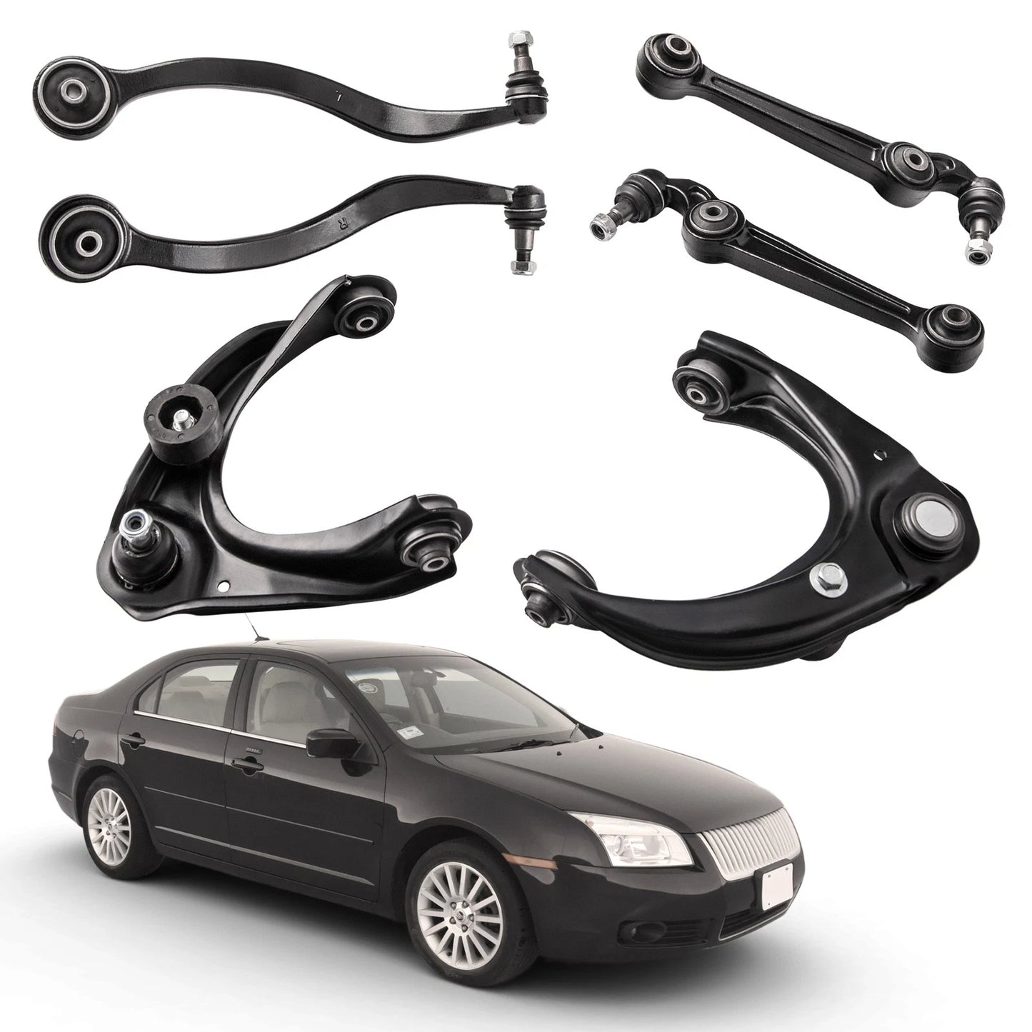 Front Upper & Lower Control Arms for Ford Fusion (2007–2012)