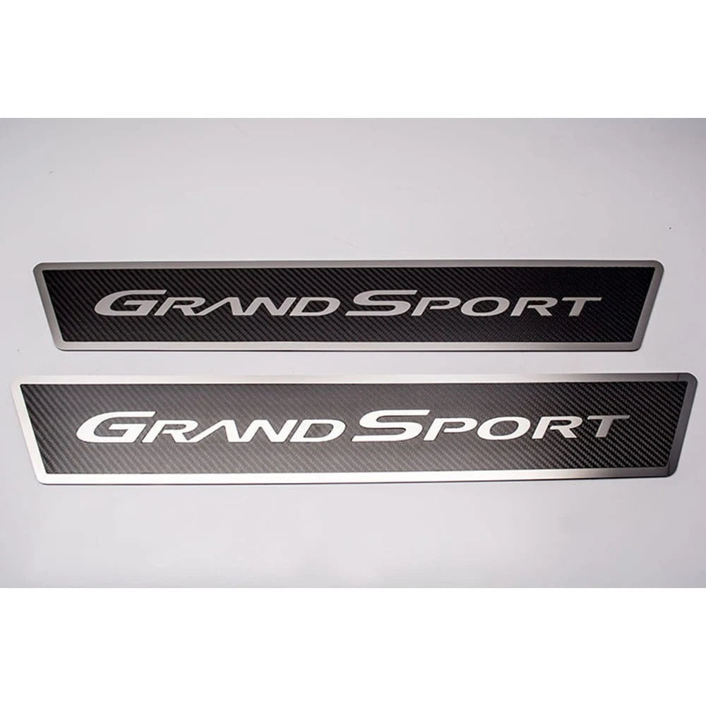Carbon Fiber Outer Door Sills w/'Grand Sport' Inlay for 05-13 Chevy Corvette GS