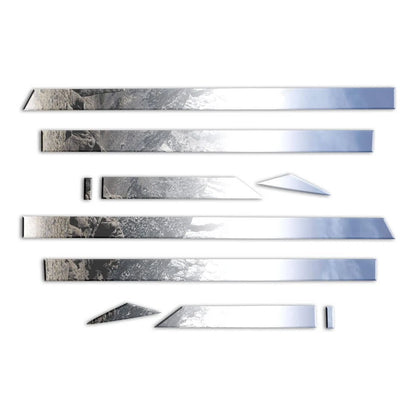 Diamond Grade 10pc 2 1/4" Accent Trim for 2014-2018 GMC Sierra Crew Cab 6.8' Bed