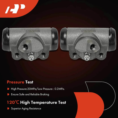 2X Drum Brake Wheel Cylinder for Chevy C20 Dodge Ford GMC