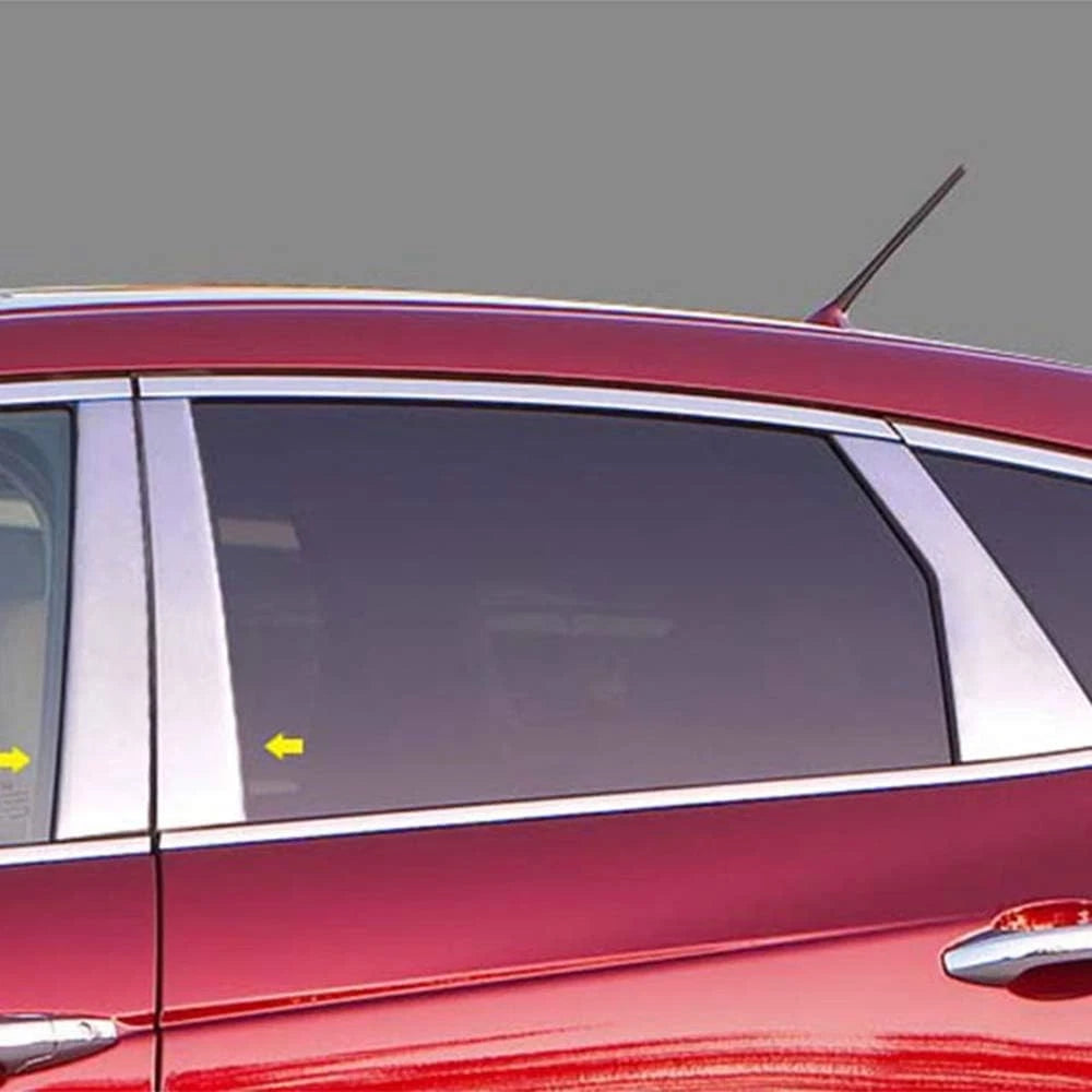 Chrome Pillar Post Trim Luxury FX 4pc for Honda Crosstour (2010–2015)