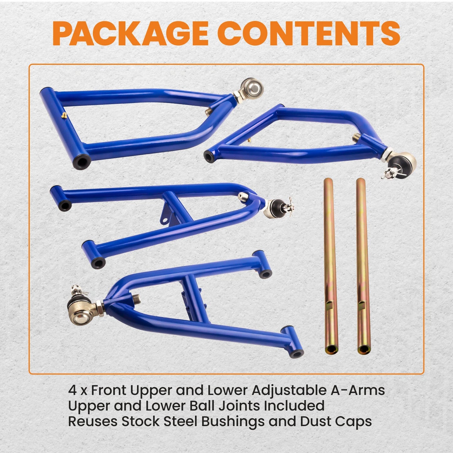 4x Adjustable A-Arm Kit for Yamaha Banshee 350 (1987–2006)