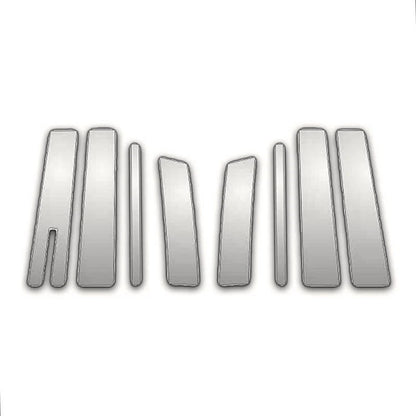 8Pc Chrome Pillar Post Covers Replacement for Lincoln MKT (2010–2019)