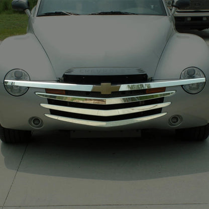 Front Grille Overlay Polished Stainless Steel Kit for 2003-2006 Chevy SSR
