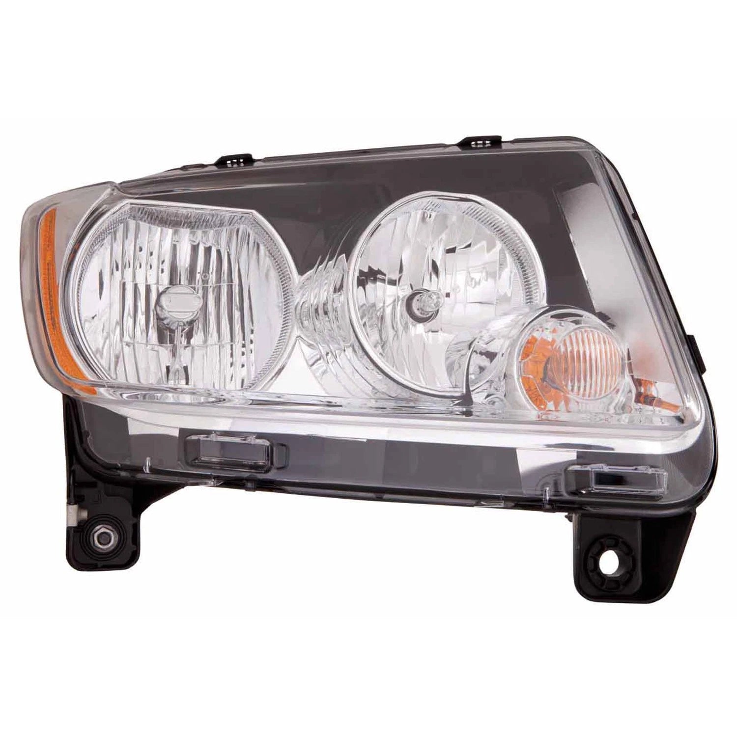 Passenger Halogen Head Light Assembly w/o Auto Leveling System w/o Black Bezel