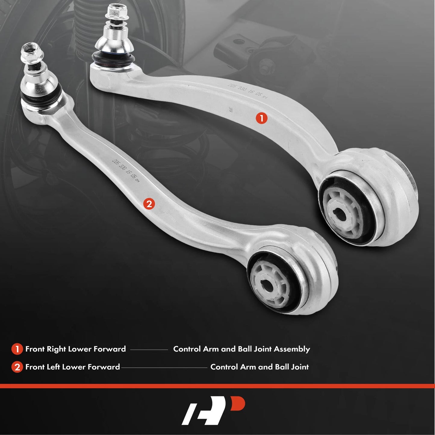 2X Front Lower Control Arm Ball Joint for Mercedes-Benz A-Class (2016–2023)