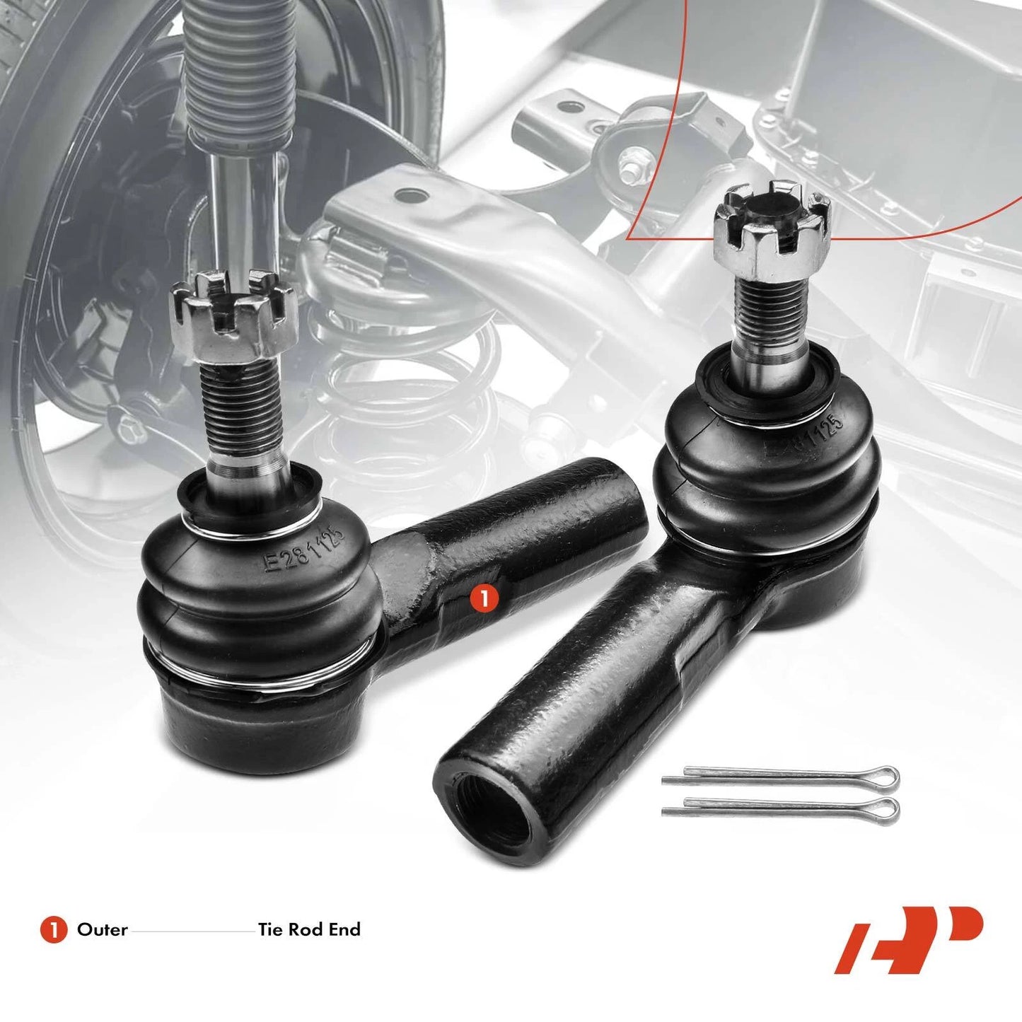 3X Front Rack & Pinion Tie Rod Kit for Chevy Geo Prizm Toyota Corolla (1998–2002)