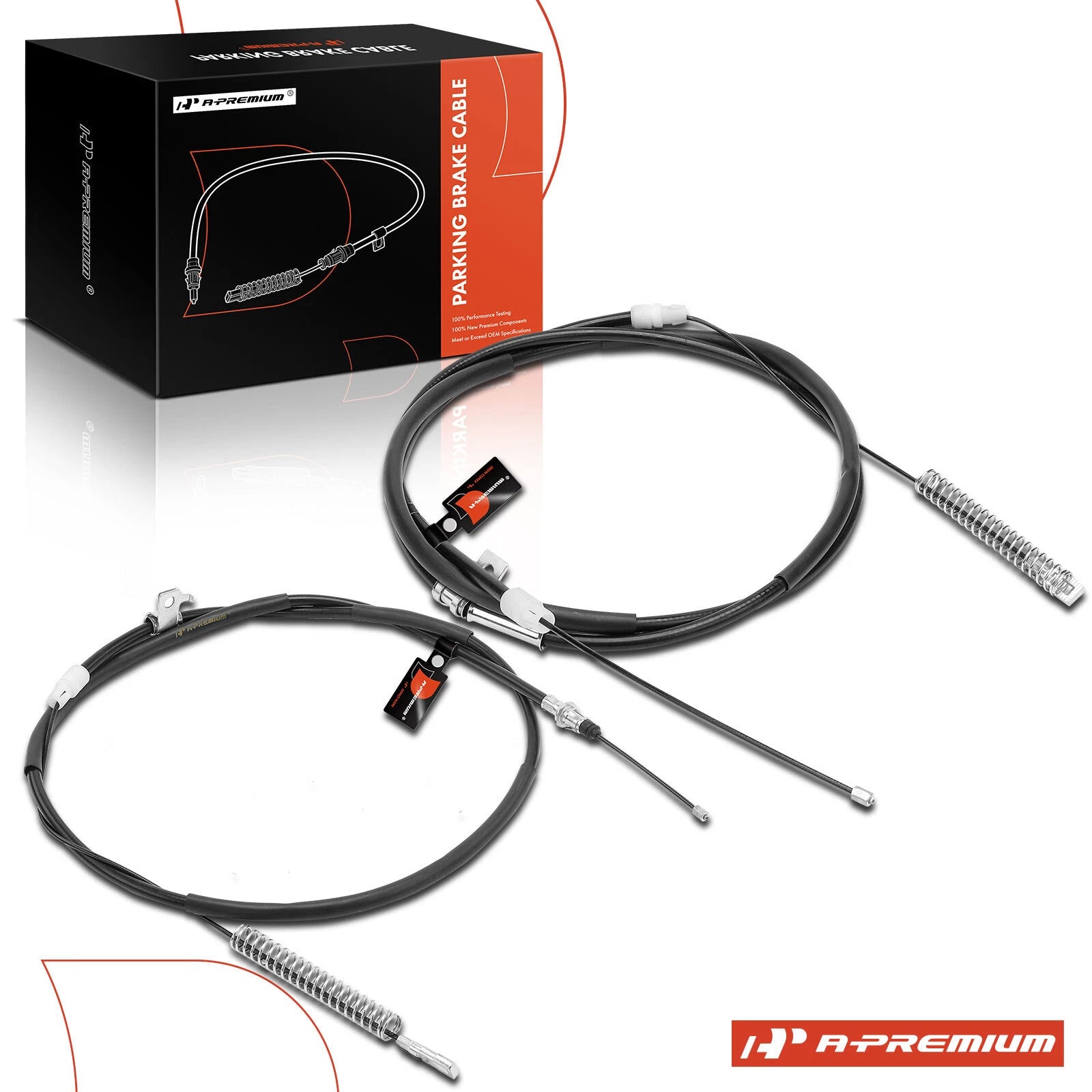 2X Rear Parking Brake Cables for Chevy Silverado 1500 GMC Sierra 1500 (2007–2018)