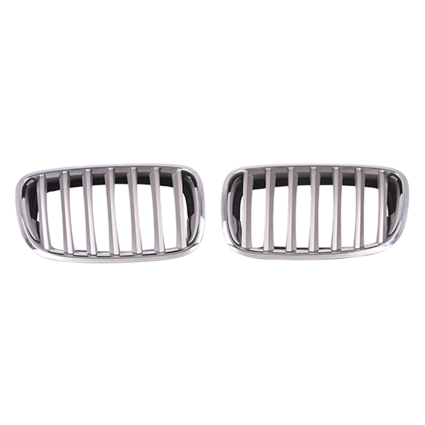 Replacement Silver Chrome Plastic Driver Side Grille For 2007-2013 BMW X5