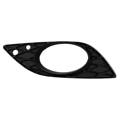 Replacement Black Textured Polypropylene Front Passenger Side Fog Light Bezel