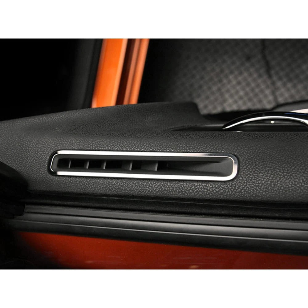 2pc Polished Stainless A/C Vent Trim for Dodge Charger (2011–2013)
