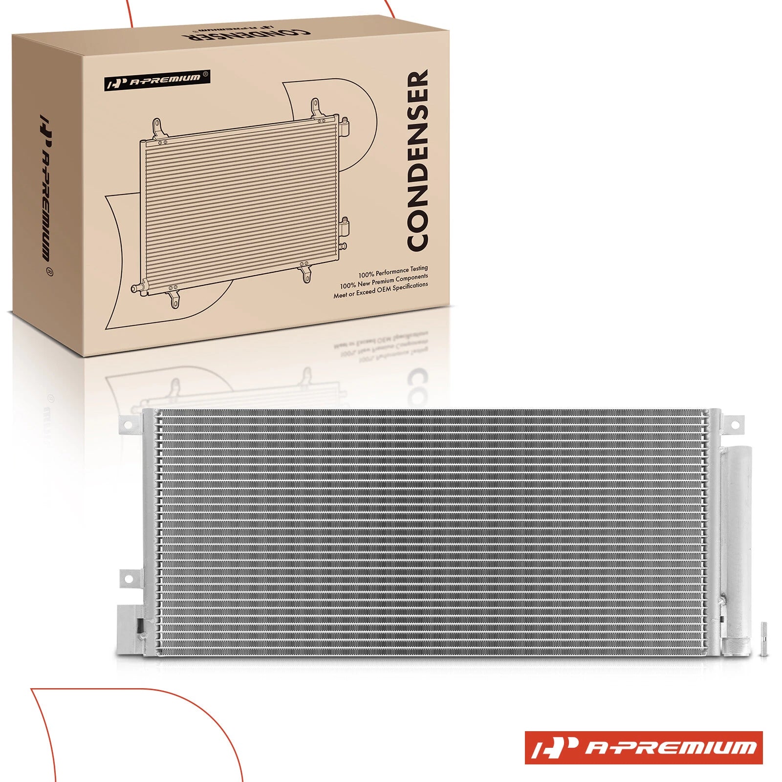 A/C condenser with receiver drier & bracket for Chevy Trax Buick Encore (2013–2021)