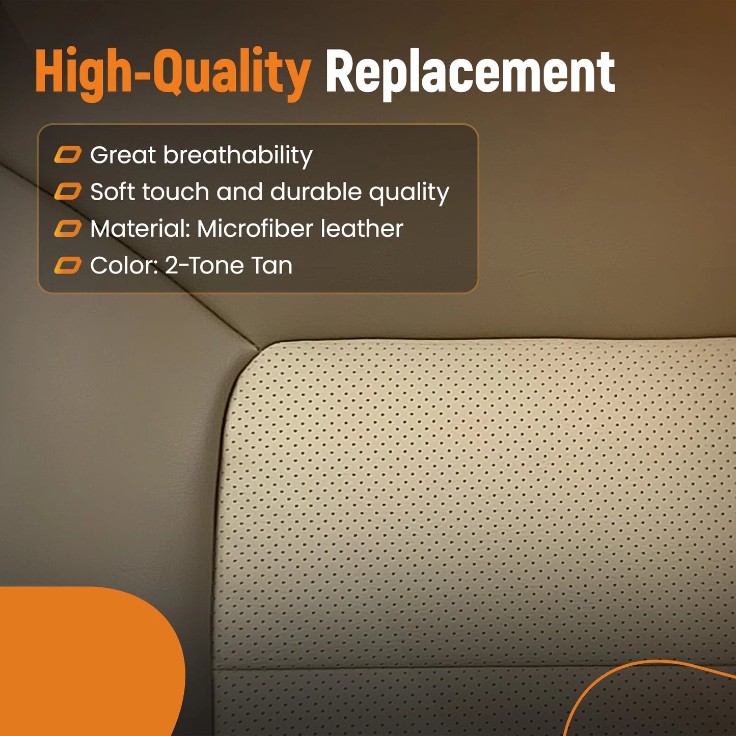 Front 2x Top & 2x Bottom Seat Covers for Ford Expedition Eddie Bauer (2003–2006)