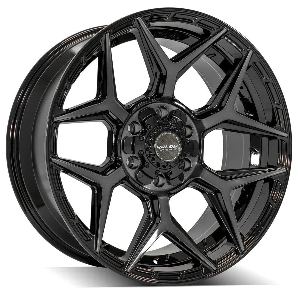 20" Gloss Black Wheel w/Brushed Face for 1988-2000 Chevy K2500 - RVO4908