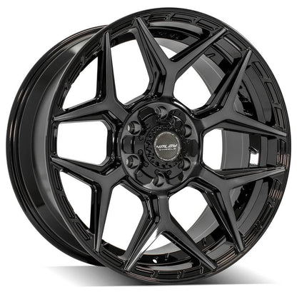 20" Gloss Black Wheel w/Brushed Face for 1988-2000 Chevy K2500 - RVO4908