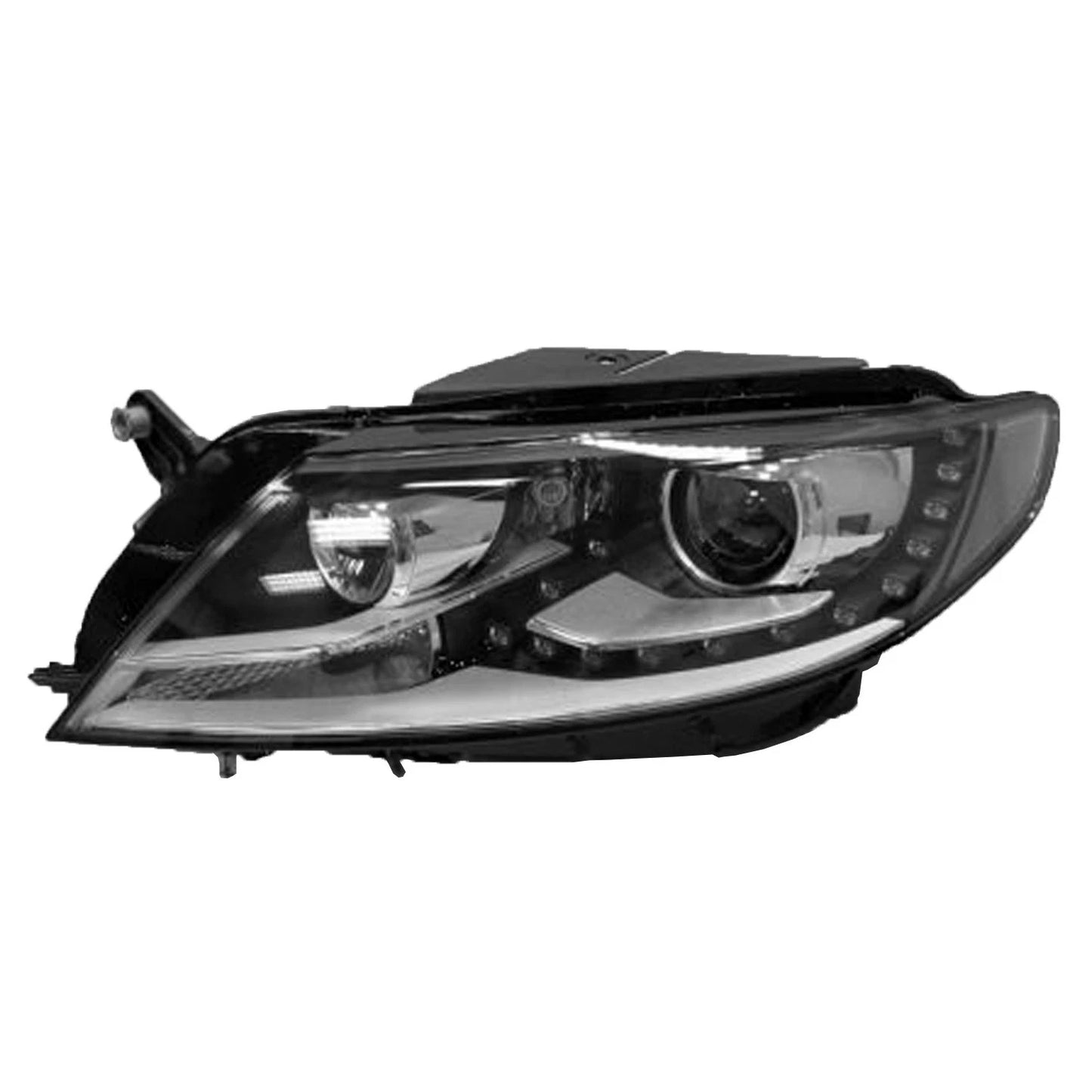Replacement Driver Side HID Headlight Lens Housing w/LED Daytime Running Lights