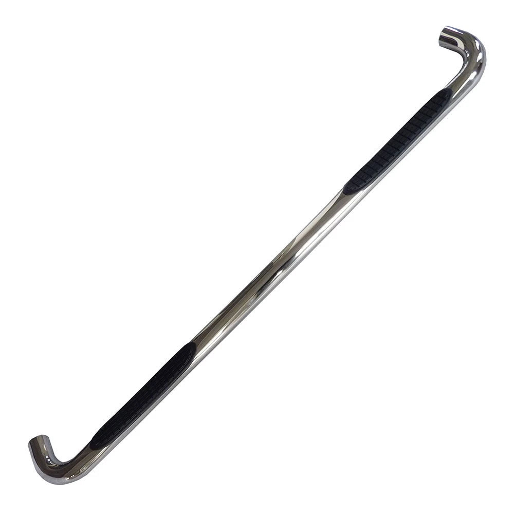 3in Round Bent Step Nerf Bar with 2 Pads for Toyota Tacoma (2005–2019) Ext Cab