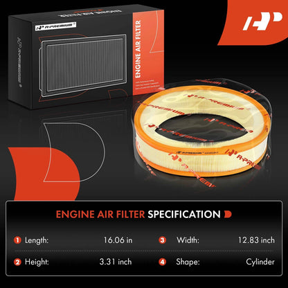 2X Engine Air Filter for Mercedes-Benz 300E, 300TE, 300CE (1986–1992)
