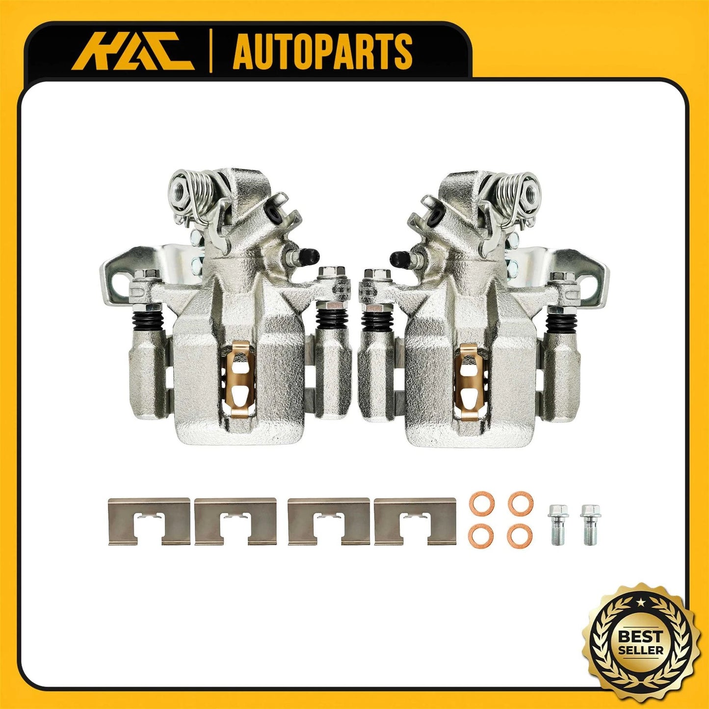 2x Brake Caliper w/ Bracket for Acura CSX ILX Honda Civic (2011–2015)