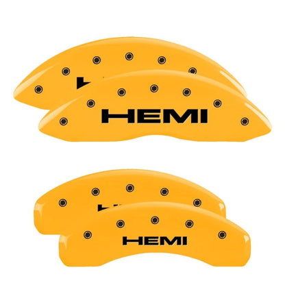 Caliper Covers Set of 4 Engraved Hemi for 2022–2024 Jeep Wagoneer