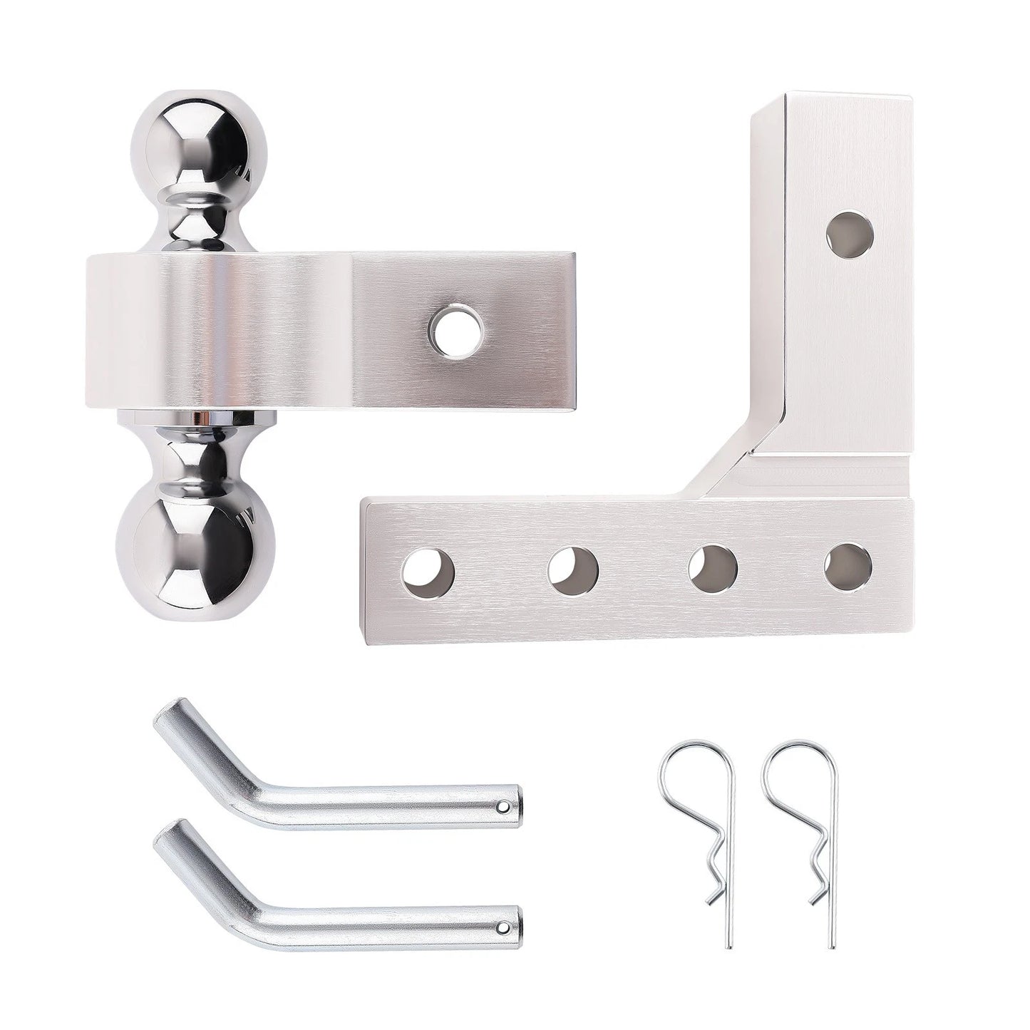 6" Trailer Raise/Drop with Double Mount 2" Standard Receiver for 4-Level Lift