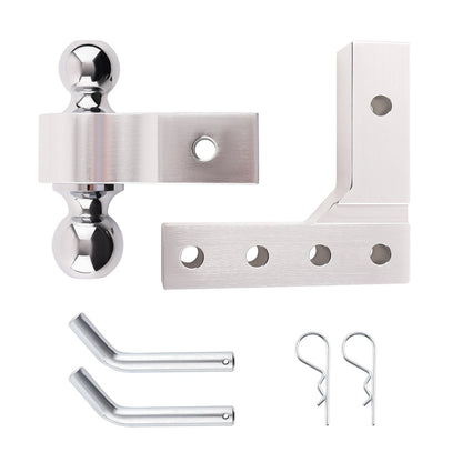 6" Trailer Raise/Drop with Double Mount 2" Standard Receiver for 4-Level Lift