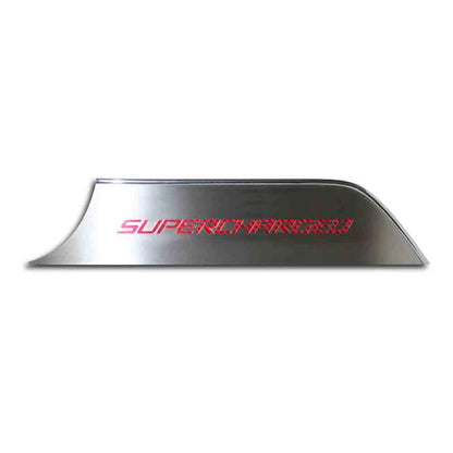 Door Kick Plates with Yellow Inlay Supercharged for Chevy Camaro (2010–2015)