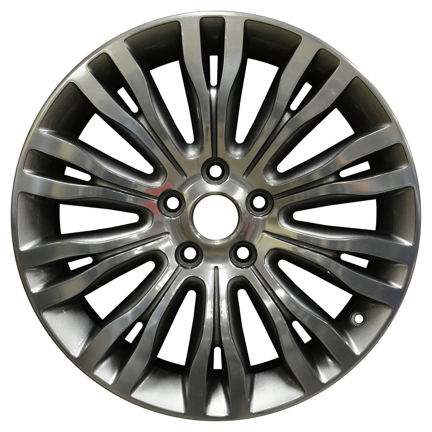 18x7 Factory Wheel Fine Bright Silver with Black Base for Chrysler 200 (2015–2017)