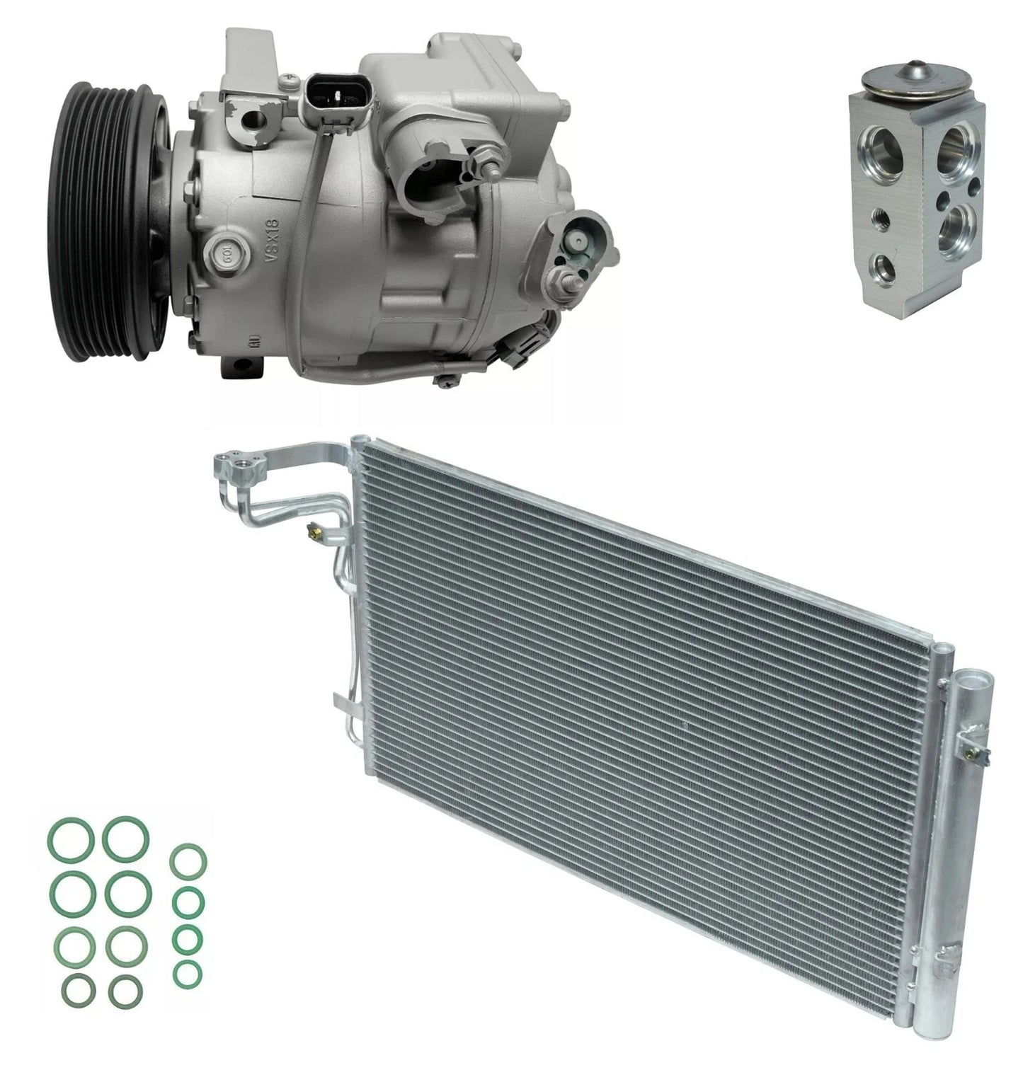 AC Compressor Kit With Condenser for Hyundai Genesis 4.6L (2011–2014)