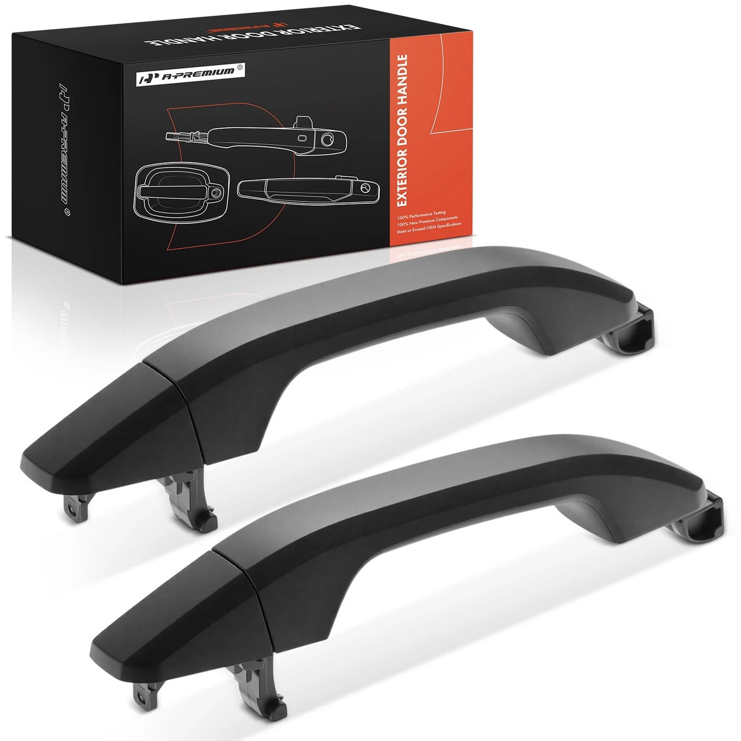 2X Rear Exterior Door Handle for Chevy Silverado GMC Sierra 1500 (2014–2018)