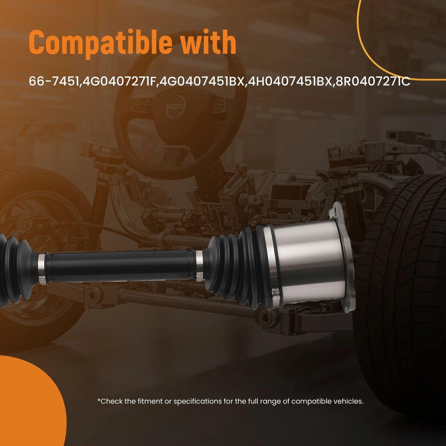 Axle Shaft Assembly for Audi S6 S7 S8 A6 A7 A8 Q5 (2013–2018)