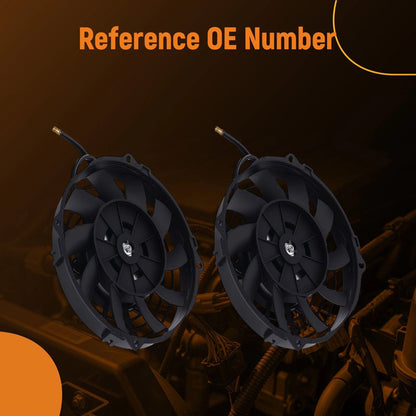 2X 7" Performance Cooling Fan for Universal Radiator (800CFM 2900RPM)