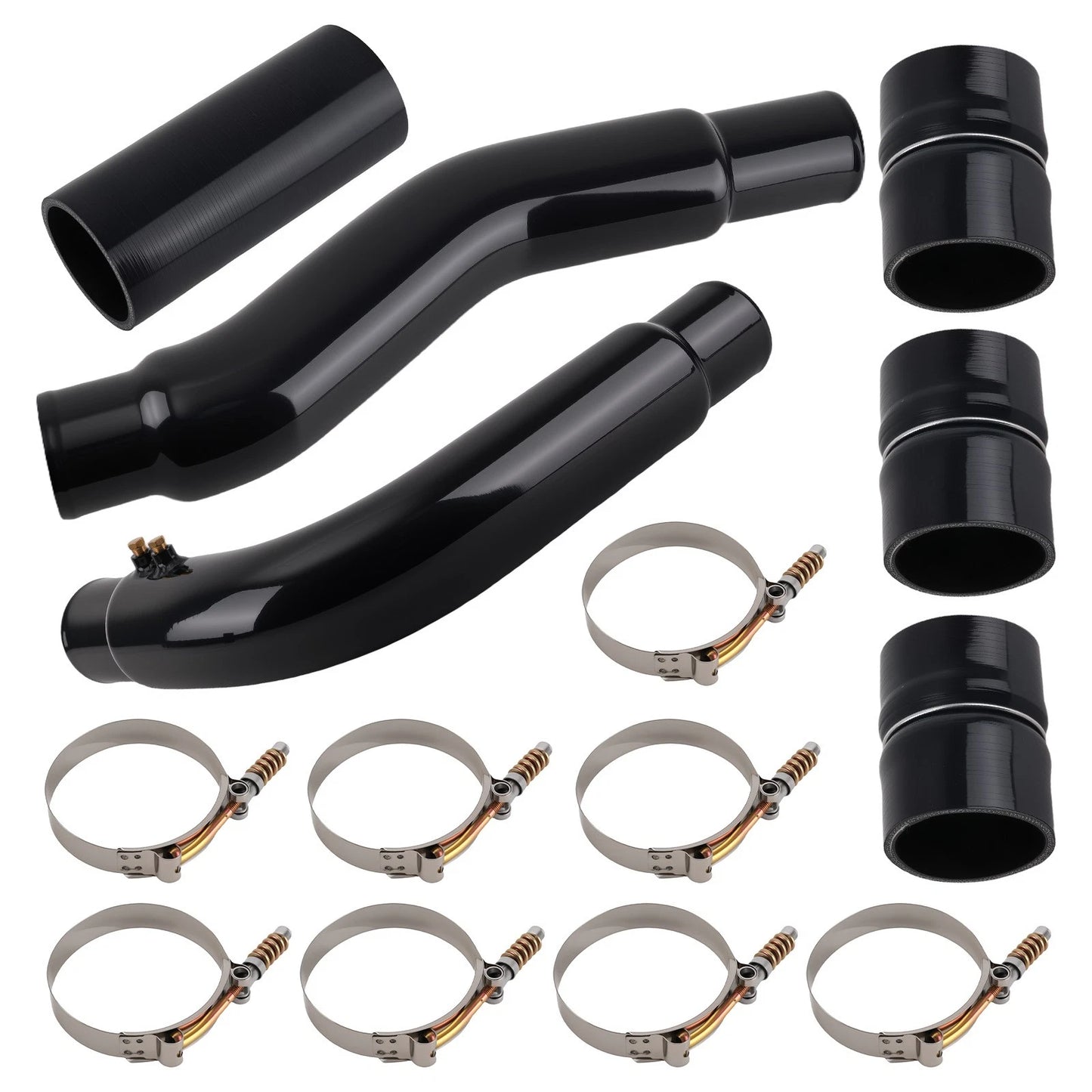 Intercooler Piping Kit for Dodge 6.7L Cummins (2007.5–2009) Black Aluminum