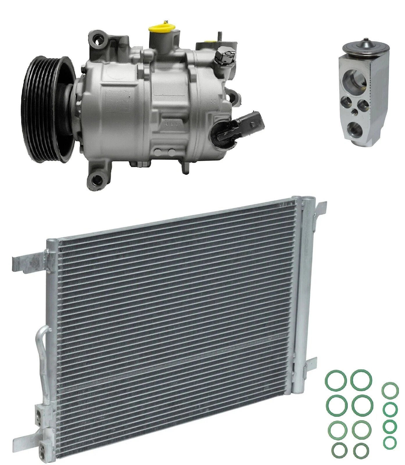AC Compressor Kit With Condenser for Volkswagen Golf SportWagen 2.0L (2015–2015)
