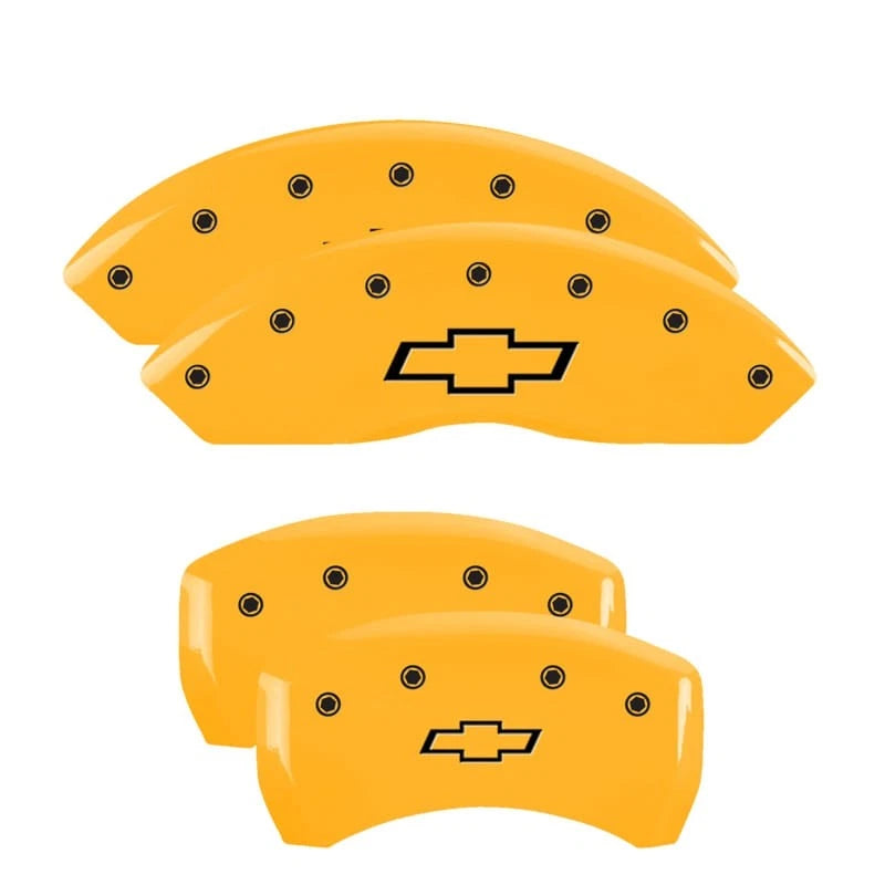 Caliper Covers Set of 4 Engraved Bowtie for 2020 Chevy Traverse (2020–2020)