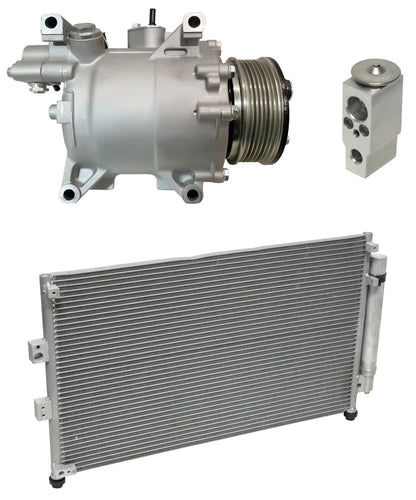 AC Compressor Kit With Condenser for Honda Civic Sedan 2.0L (2010–2015)