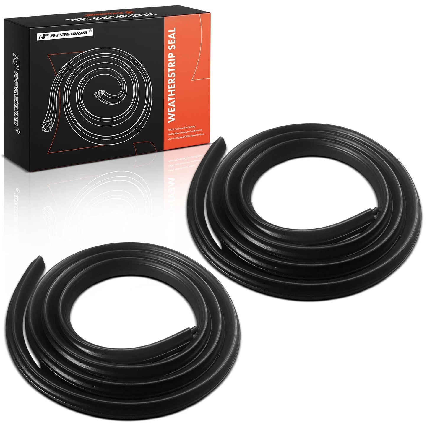 2X Rear Door Weatherstrip Seal for Chevy Tahoe GMC Yukon