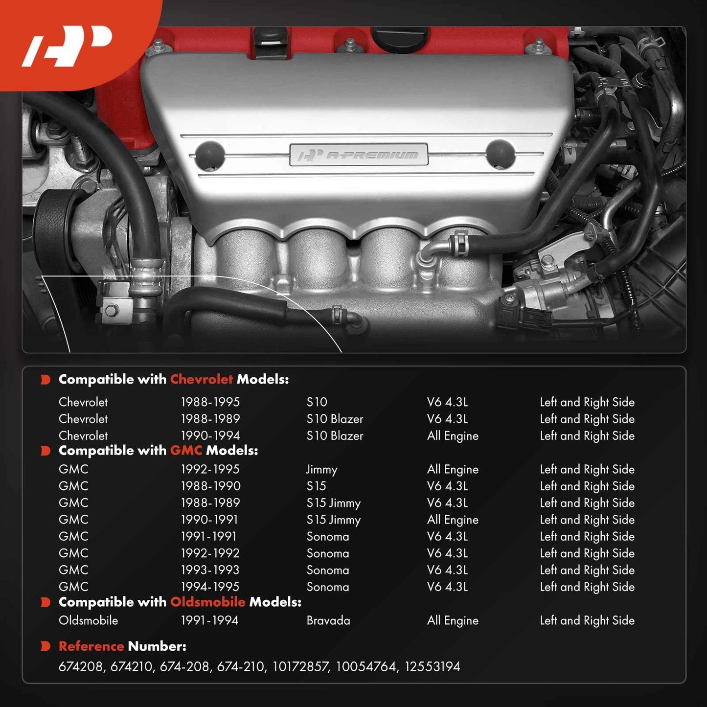2X Exhaust Manifold for Chevrolet S10 Blazer (1991–1994)