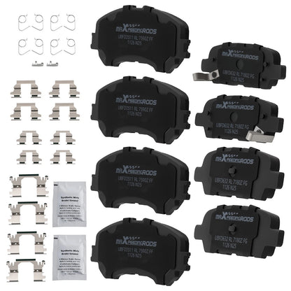 Front and Rear Ceramic Brake Pads for Nissan Qashqai and Rogue Sport (2017-2020)