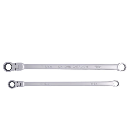 Flex Head Ratchet Wrench Set for 14mm–19mm (Chrome Vanadium) 25-Piece (2010–2010)